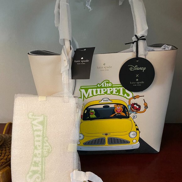 Disney X Kate Spade New York MUPPETS Tote Bag With Matching Pouch KI966 - NWT - Picture 1 of 3